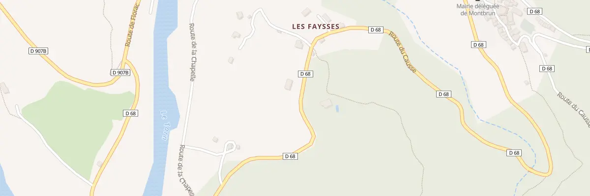Plan du 5051 Les Faisses à Gorges du Tarn Causses