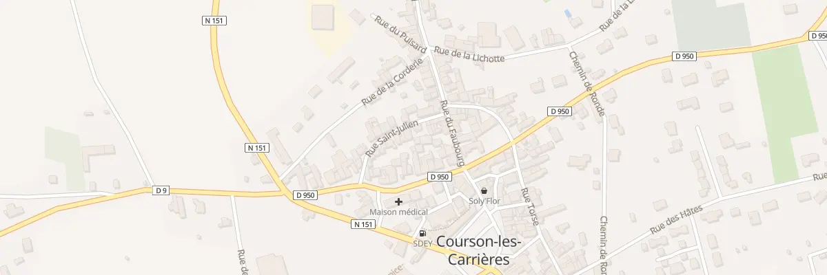 Plan du 6 Rue St Julien à Courson-les-Carrières