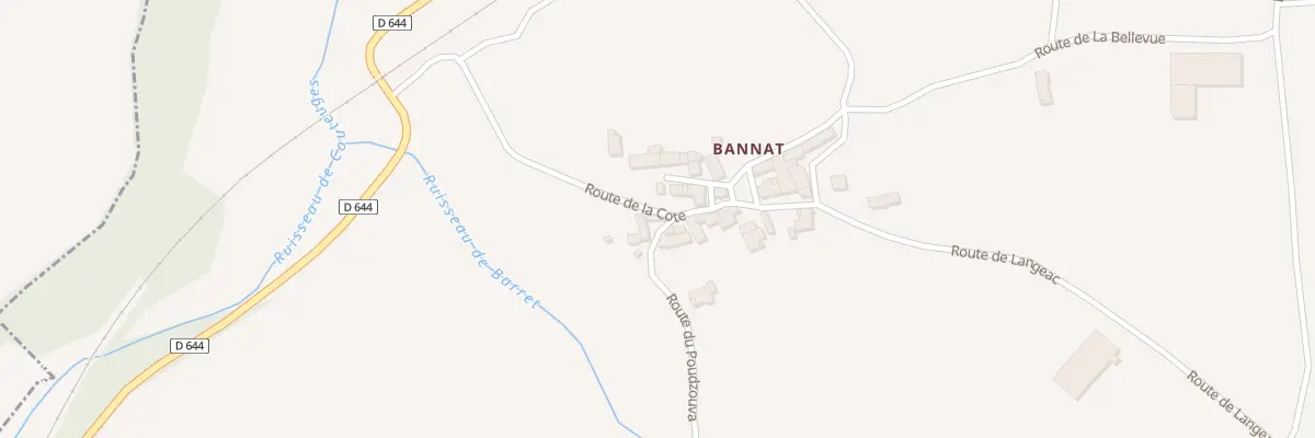 Plan du 5049 Bannat à Couteuges