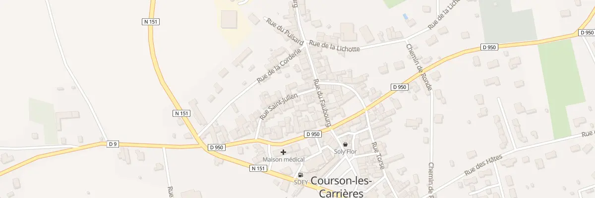 Plan du 8 Rue Saint Julien à Courson-les-Carrières