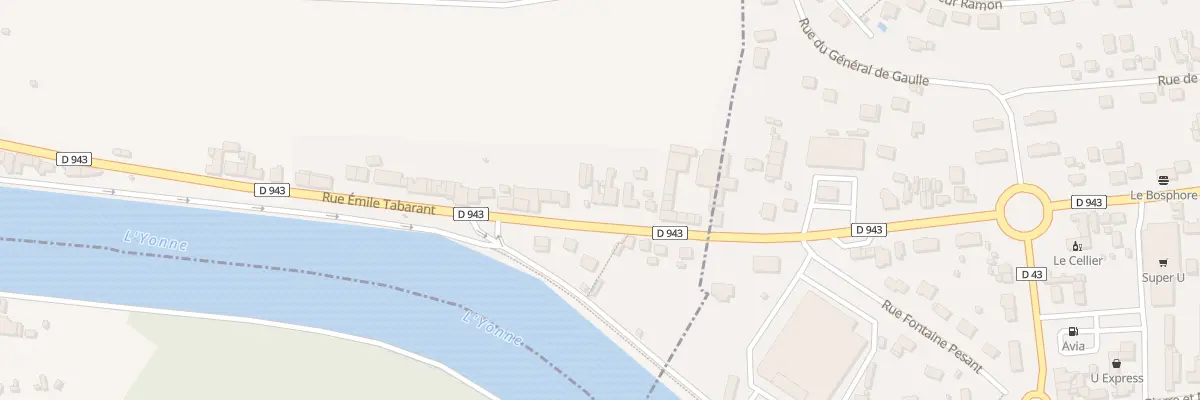 Plan du 93 Rue Emile Tabarant à Laroche-Saint-Cydroine