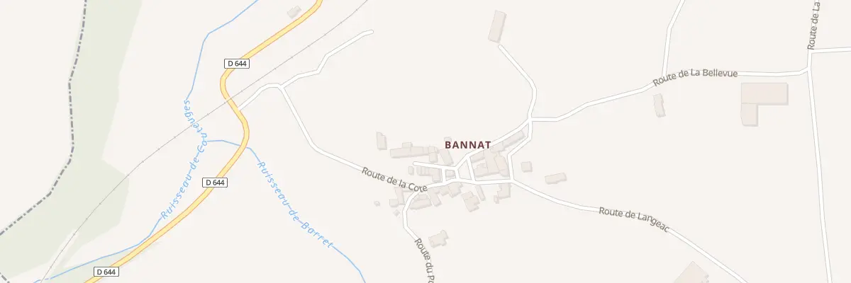 Plan du 5037 Bannat à Couteuges