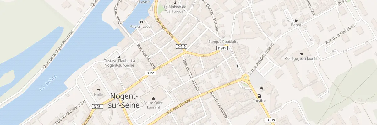Plan du 16 Rue de la Halle à Nogent-sur-Seine