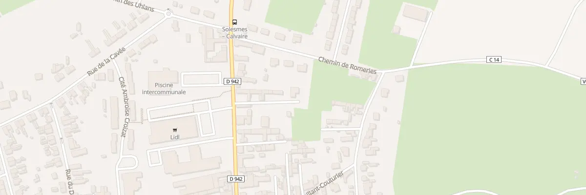 Plan du 82 Rue du Général de Gaulle à Solesmes