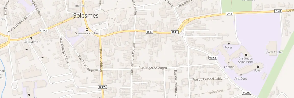 Plan du 26 Rue Emile Duée à Solesmes