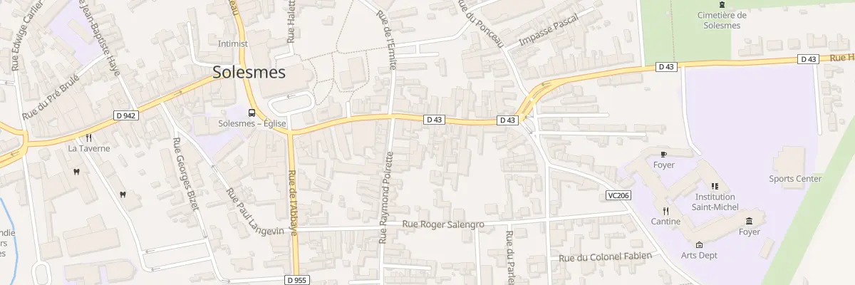 Plan du 32 Rue Emile Duée à Solesmes