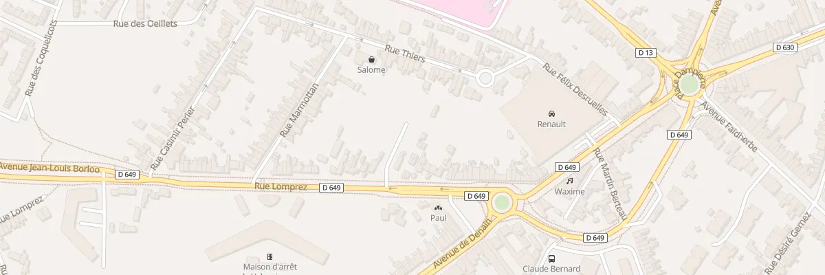 Plan du 52 Rue Lomprez à Valenciennes