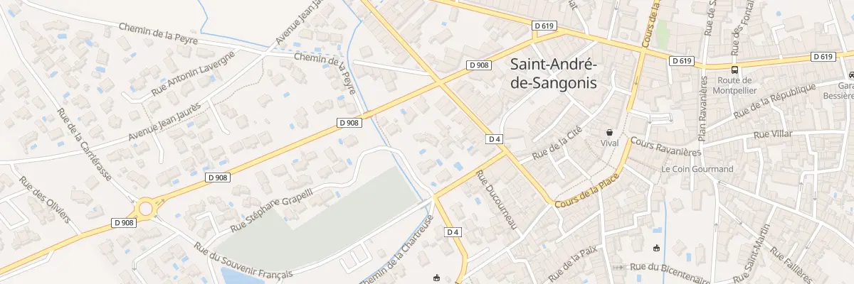 Plan du 10 Rue du Souvenir Français à Saint-André-de-Sangonis