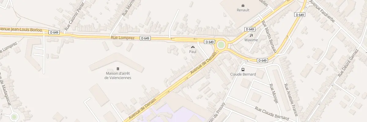 Plan du 84 Av de Denain à Valenciennes
