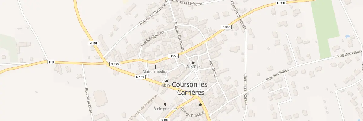 Plan du 8 Bd Dussautoy à Courson-les-Carrières