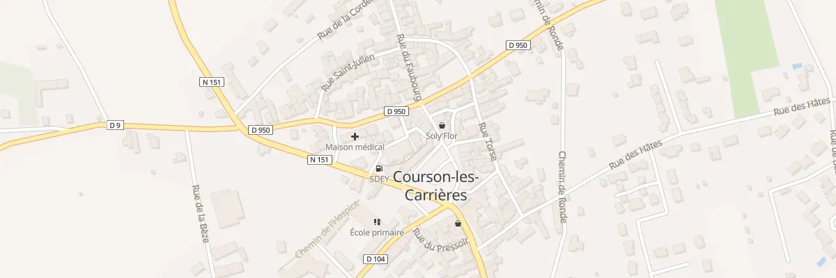 Plan du 3 Rue des Hôtels à Courson-les-Carrières