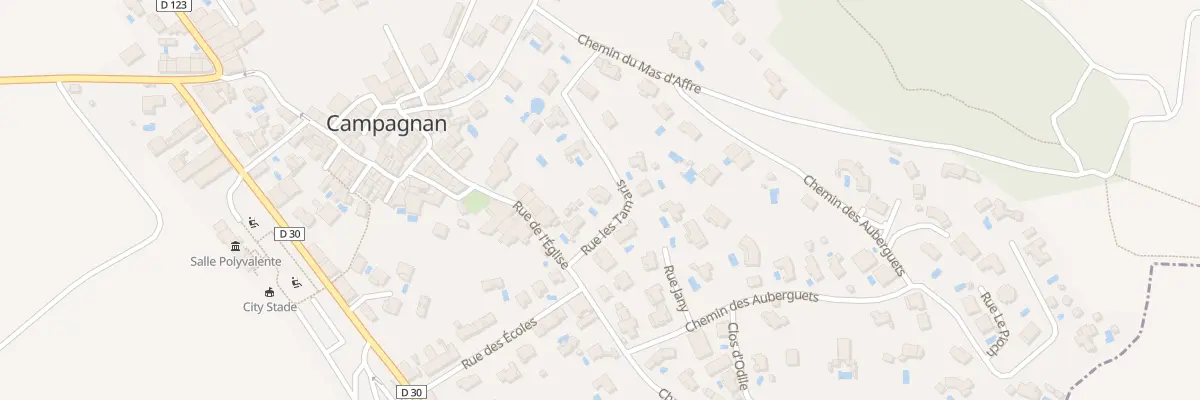 Plan du 6 Rue des Tamaris à Campagnan