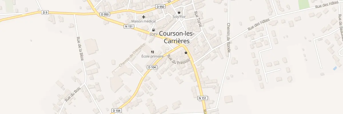 Plan du 16 Pl du Château à Courson-les-Carrières