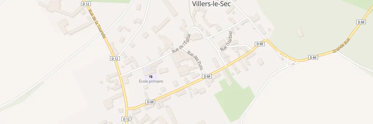 Plan du 1 Rue des Puits à Villers-le-Sec
