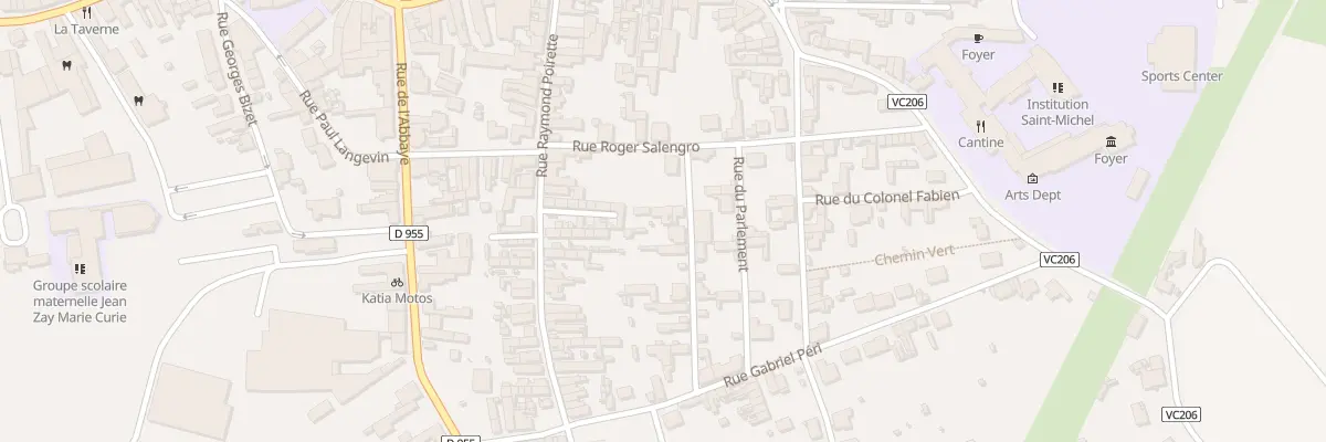 Plan du 6 Rue de la Liberté à Solesmes
