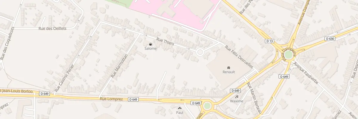 Plan du 21 Rue Thiers à Valenciennes