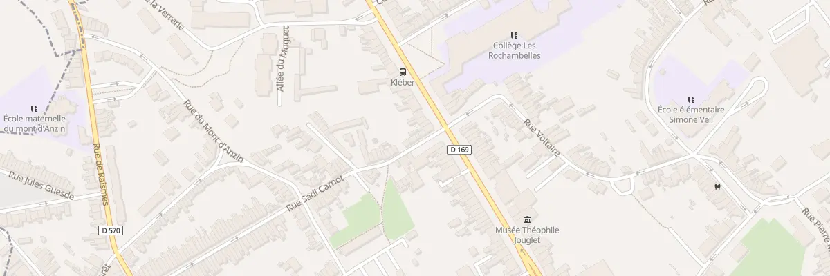 Plan du 5 Rue Carnot à Anzin