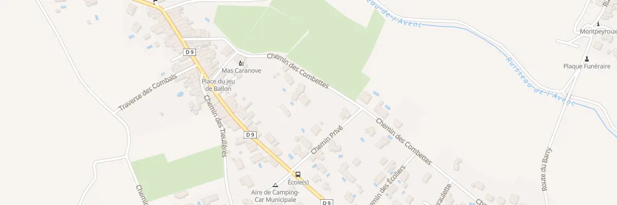 Plan du 6 Che des Combettes à Montpeyroux