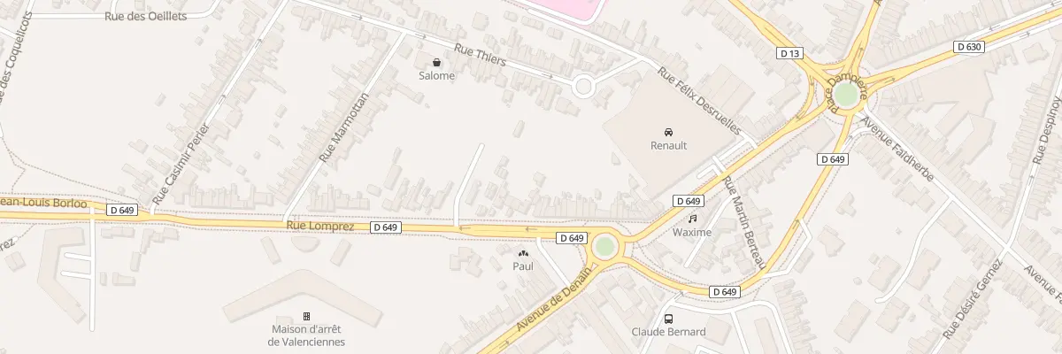 Plan du 40 Rue Lomprez à Valenciennes