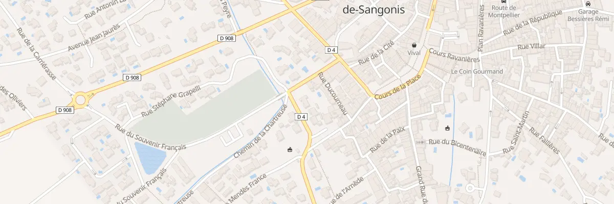 Plan du 1 Rue Salvador Allende à Saint-André-de-Sangonis