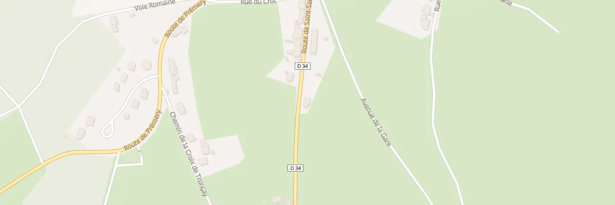 Plan du 11 Rte de St Saulge à Saint-Révérien
