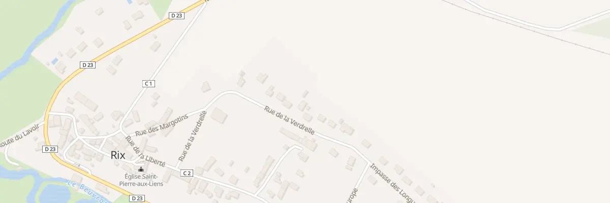 Plan du 13 Rue de la Verdrelle à Rix