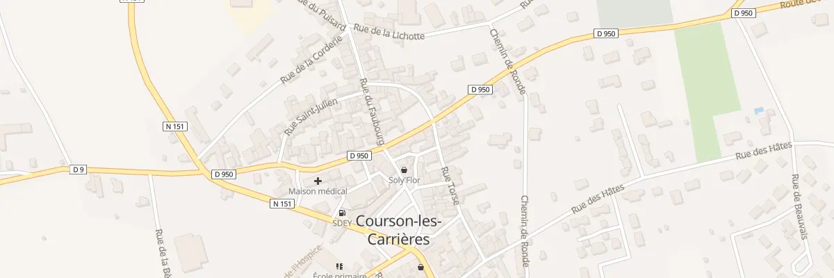 Plan du 5001 Bd Dussautoy à Courson-les-Carrières