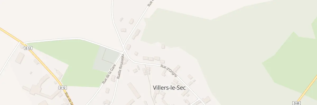 Plan du 12 Rue d’Origny à Villers-le-Sec