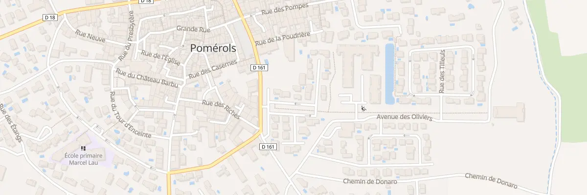 Plan du 26 Rue Paul Bezard Falgas à Pomérols