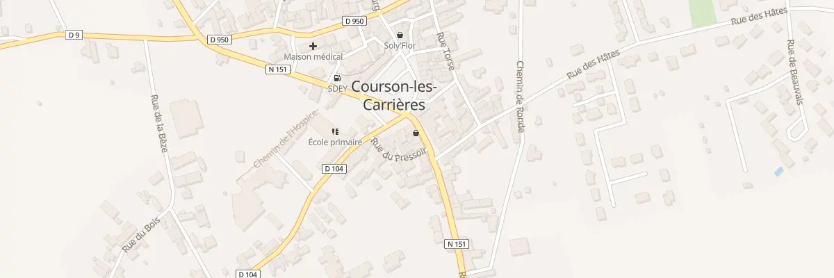 Plan du 6 Rue de Clamecy à Courson-les-Carrières