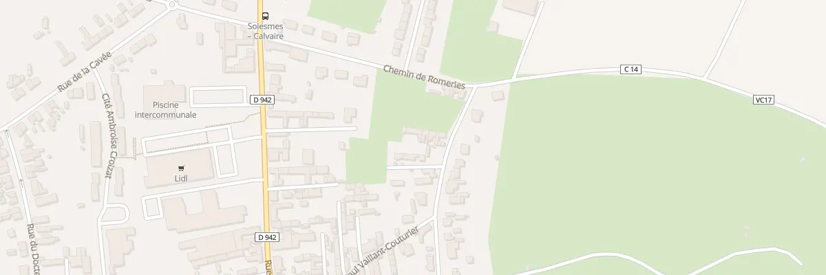 Plan du 85 Rue Paul Vaillant-couturier à Solesmes