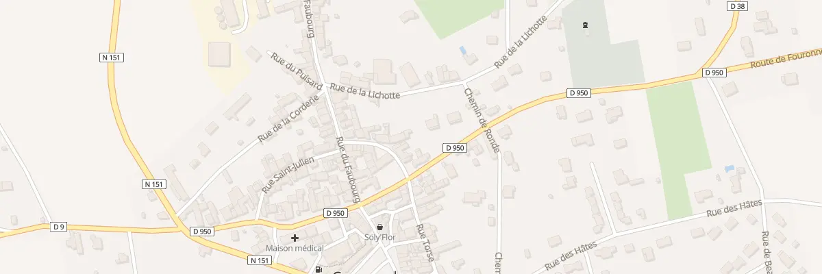 Plan du 38X Rue Torse à Courson-les-Carrières