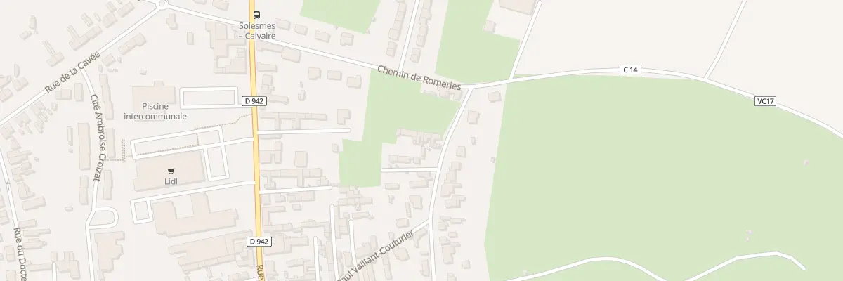 Plan du 89 Rue Paul Vaillant-couturier à Solesmes