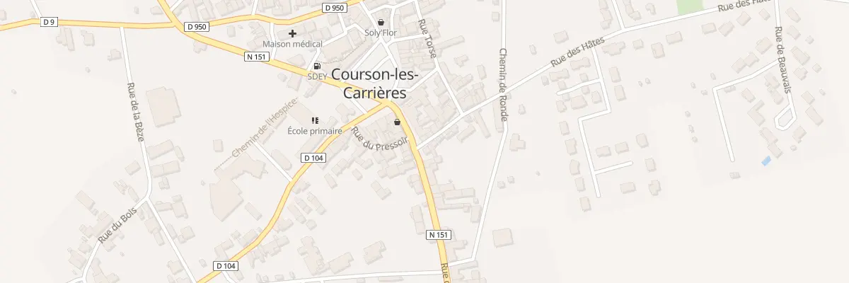 Plan du 5 Rue de Clamecy à Courson-les-Carrières