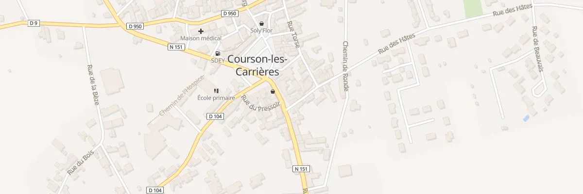Plan du 3 Rue de Clamecy à Courson-les-Carrières