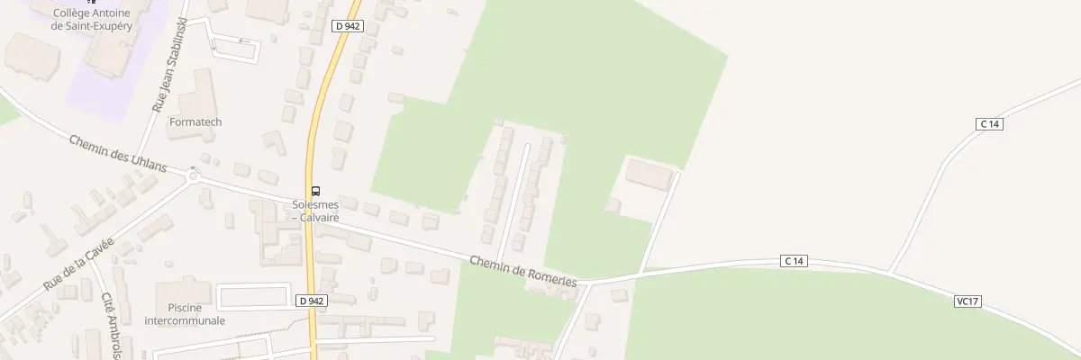 Plan du 14 Rue Printanière à Solesmes