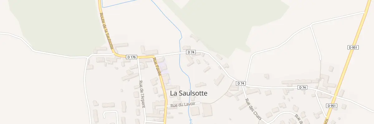 Plan du 107 Le Village à La Saulsotte