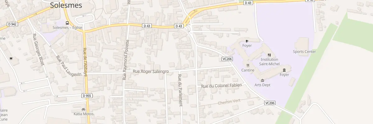 Plan du 11 Rue Roger Salengro à Solesmes