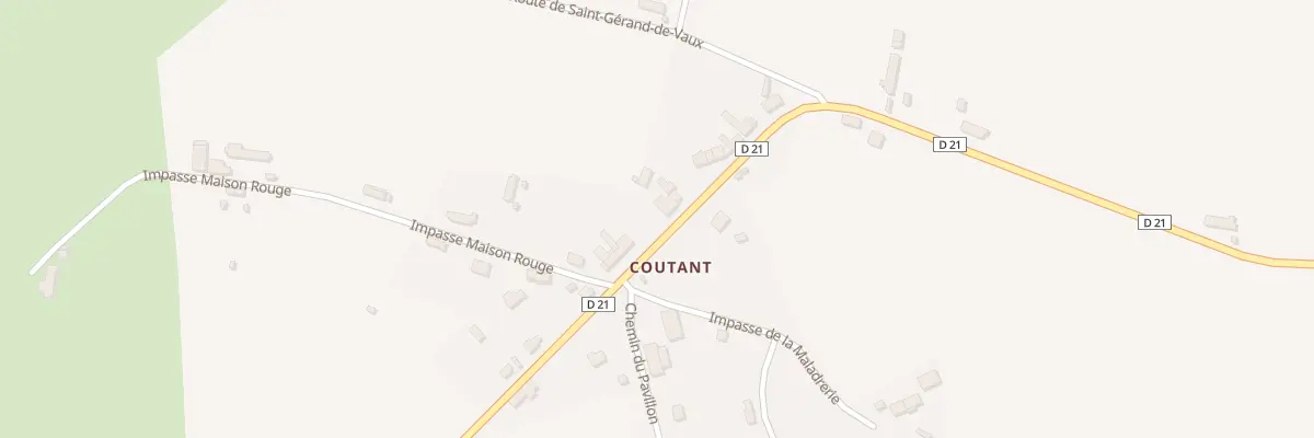 Plan du 14 Village Coutant à Treteau