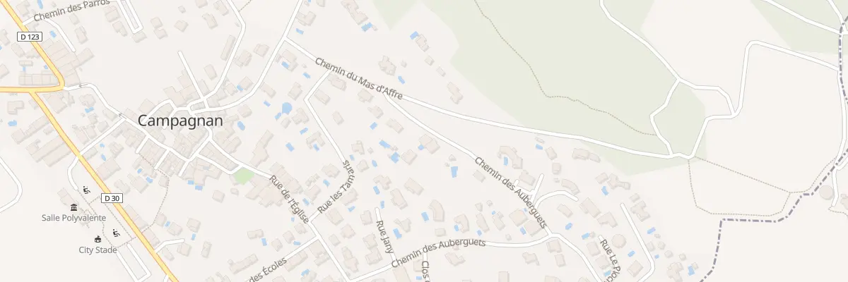 Plan du 451 Che des Auberguets à Campagnan