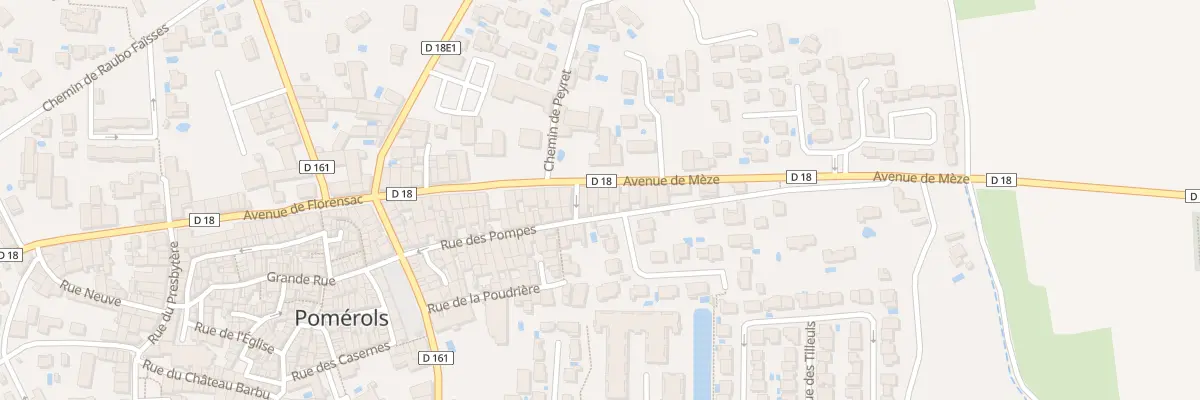 Plan du 34 Av de Mèze à Pomérols