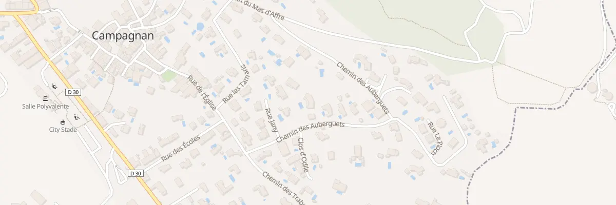 Plan du 131 Che des Auberguets à Campagnan