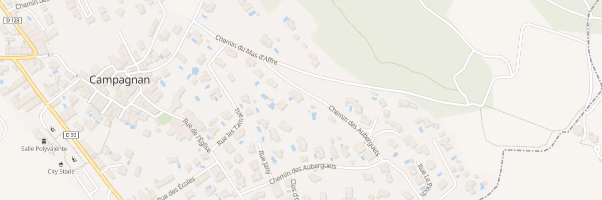 Plan du 441 Che des Auberguets à Campagnan