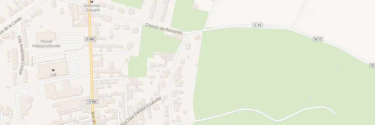 Plan du 34 Rue Paul Vaillant-couturier à Solesmes