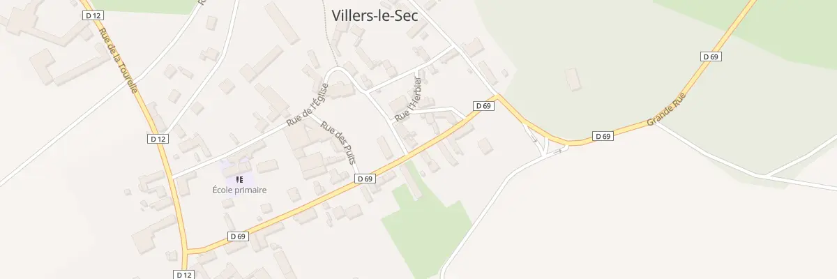Plan du 2 Pl de la Mairie à Villers-le-Sec