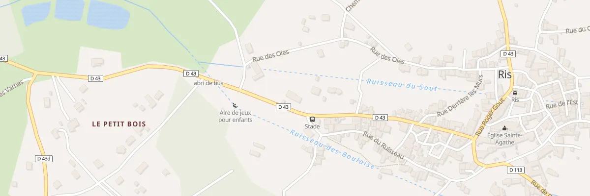 Plan du 40 Rue de la Gare à Ris