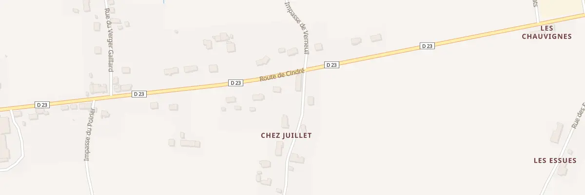 Plan du 50 Rte de Cindré à Boucé