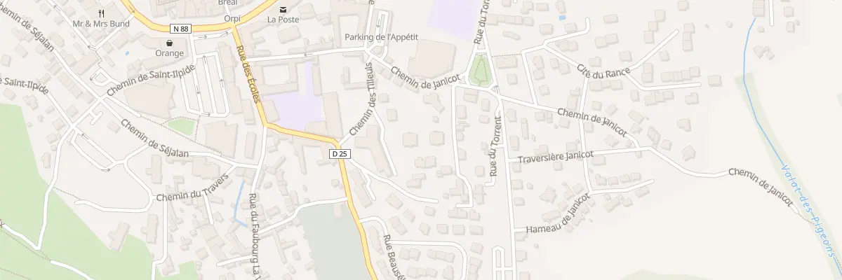 Plan du 4 Imp du Chapeliérou à Mende