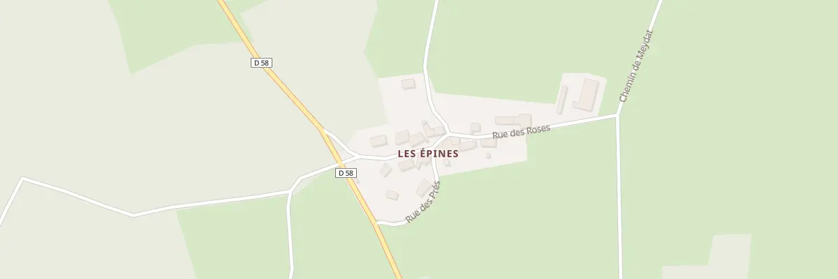 Plan du 5080 Les Epines à Condat-lès-Montboissier