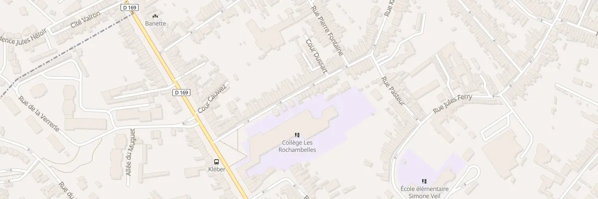 Plan du 1 Rue Kleber à Anzin